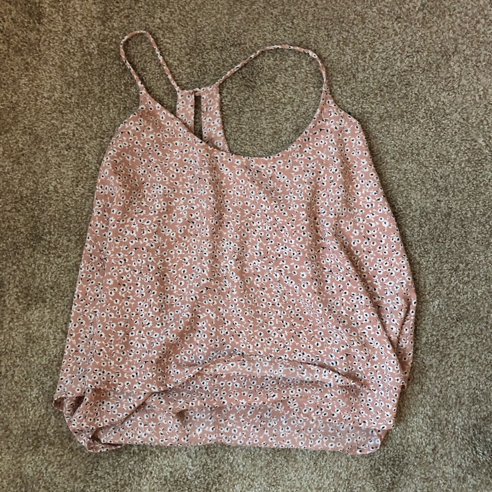 Pink strappy top